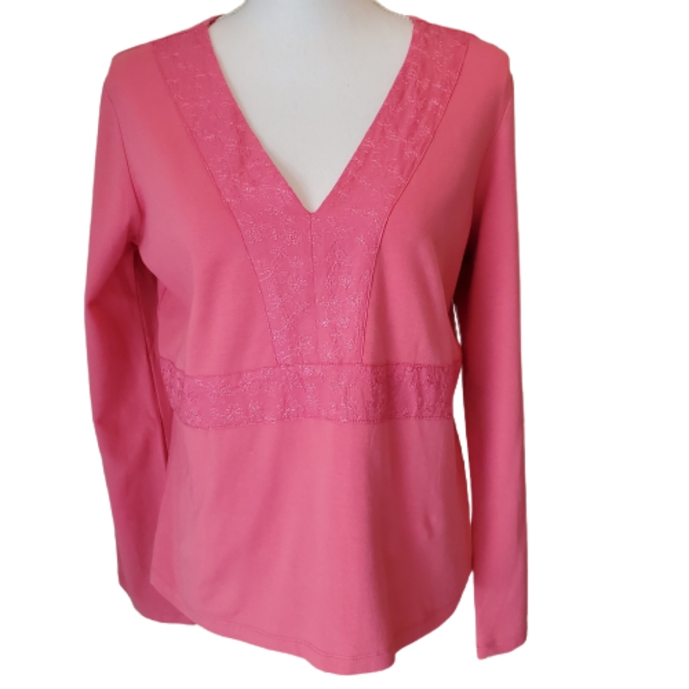 J. Jill Stretch Adorned Tee